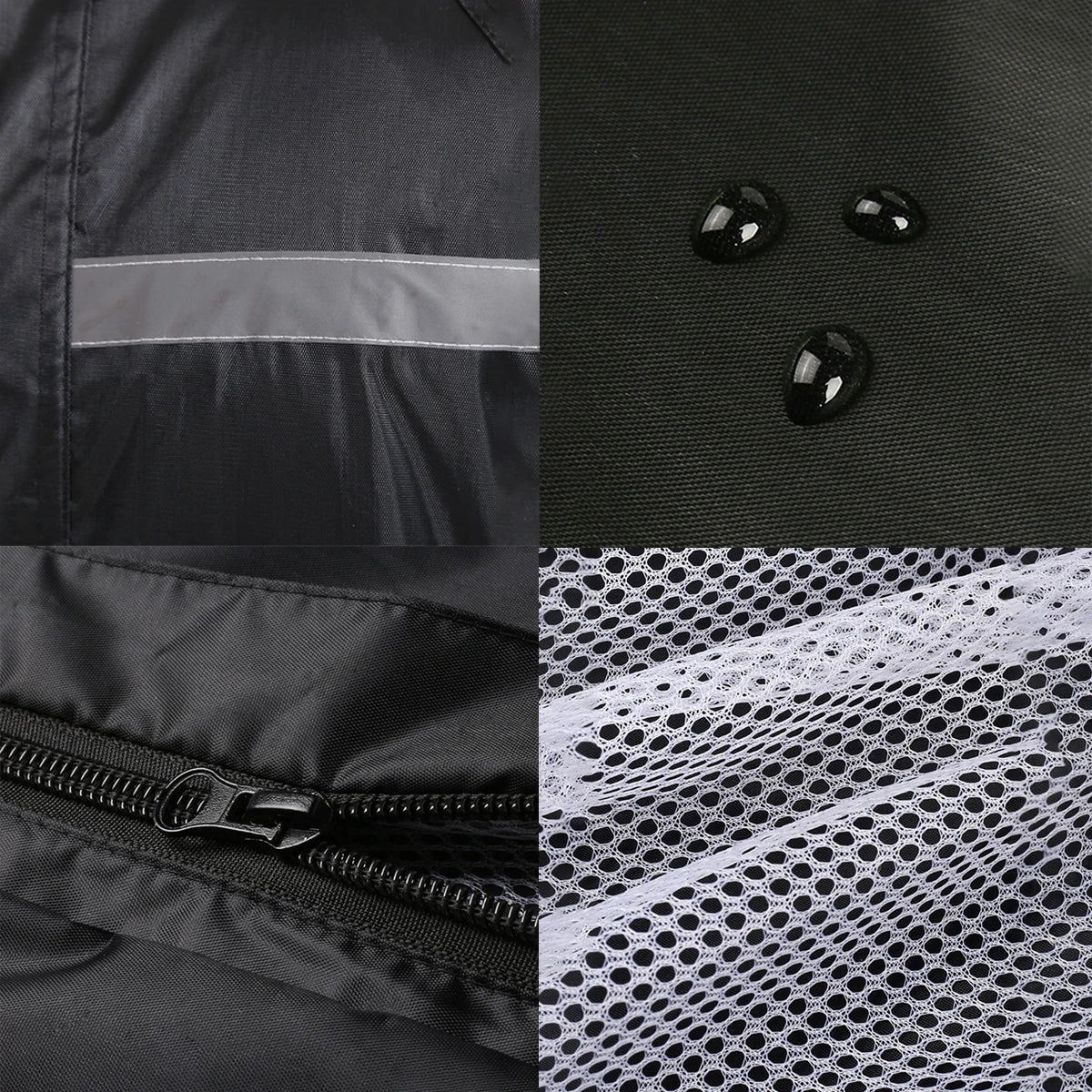 Men's Raincoat and Rain Pants Set Two-Piece Long Full-Length Rainproof Raincoat for Electric Motorcycles Delivery Rides