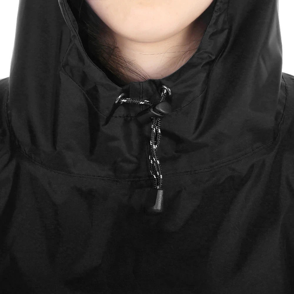 Outdoor 3 In 1 Military Raincoat Hooded Sleeve Waterproof Rain Poncho Motorcycle Rain Cover Camping Hiking Travel Rainwear Tent