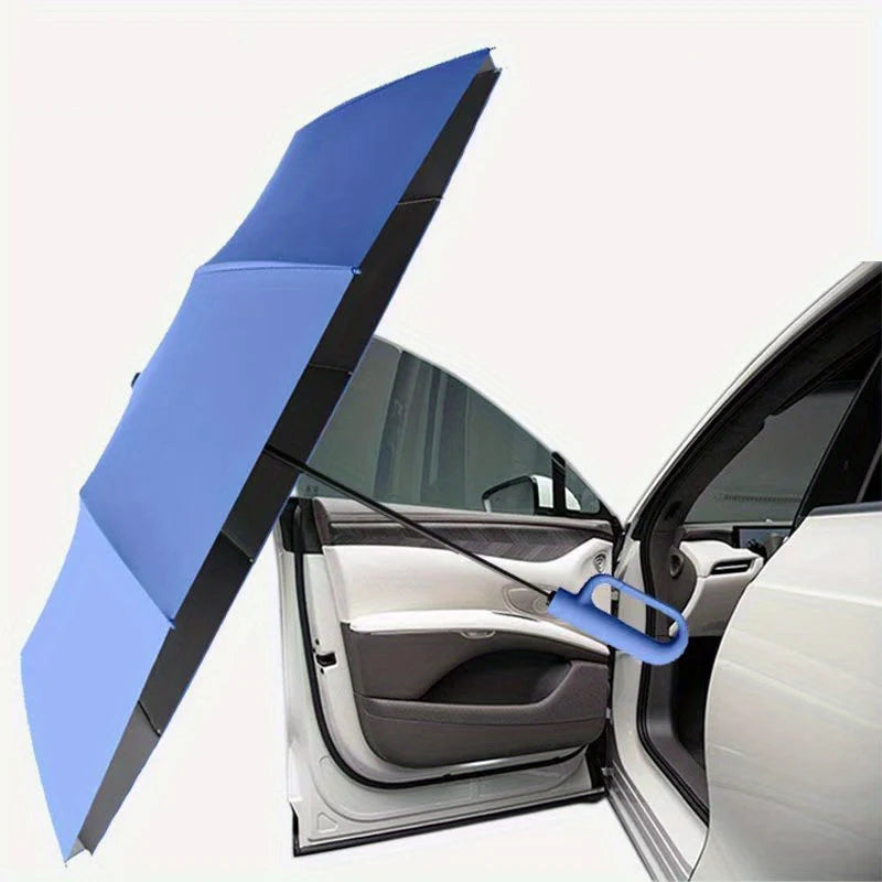 20 Bones Windproof Strong 106CM Reinforced Automatic Folding Umbrella for Men, Large Buckle Handle Wind and Water Resistant