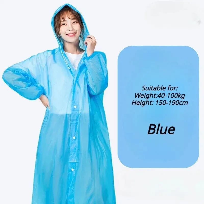 Adult Raincoat Non Disposable Thickened Outdoor Travel Climbing Waterproof Rain Gear Universal One Piece Raincoat