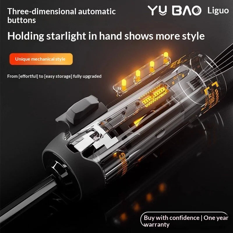 Cyber style fully automatic umbrella,extra large and reinforced,wind-resistant, UV-proof, suitable for both sunny and rainy days