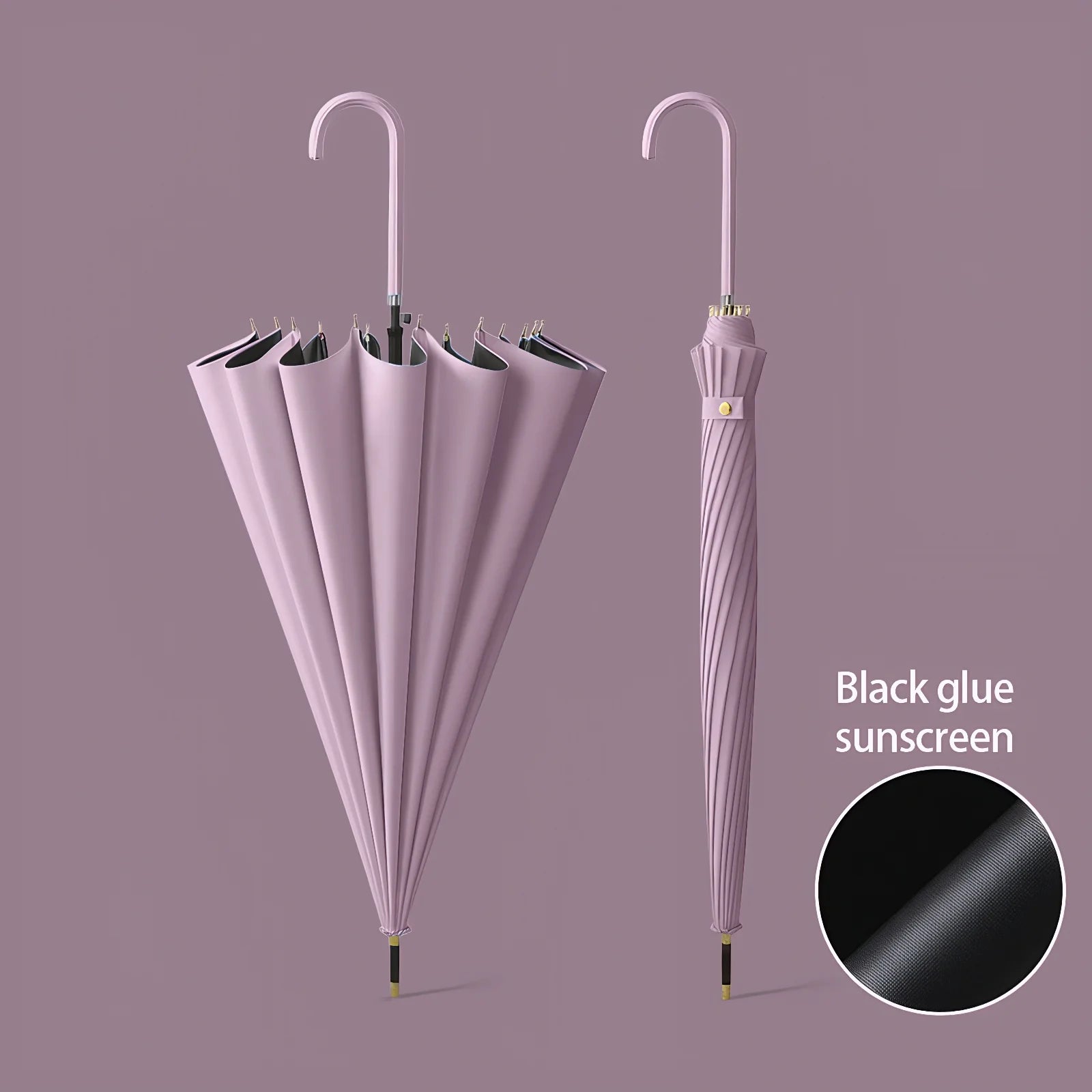 Japanese Style Windproof 16 Bone Umbrella Universal Large Handle Umbrella Long Handle Umbrella Dual-use Straight Pole Umbrella