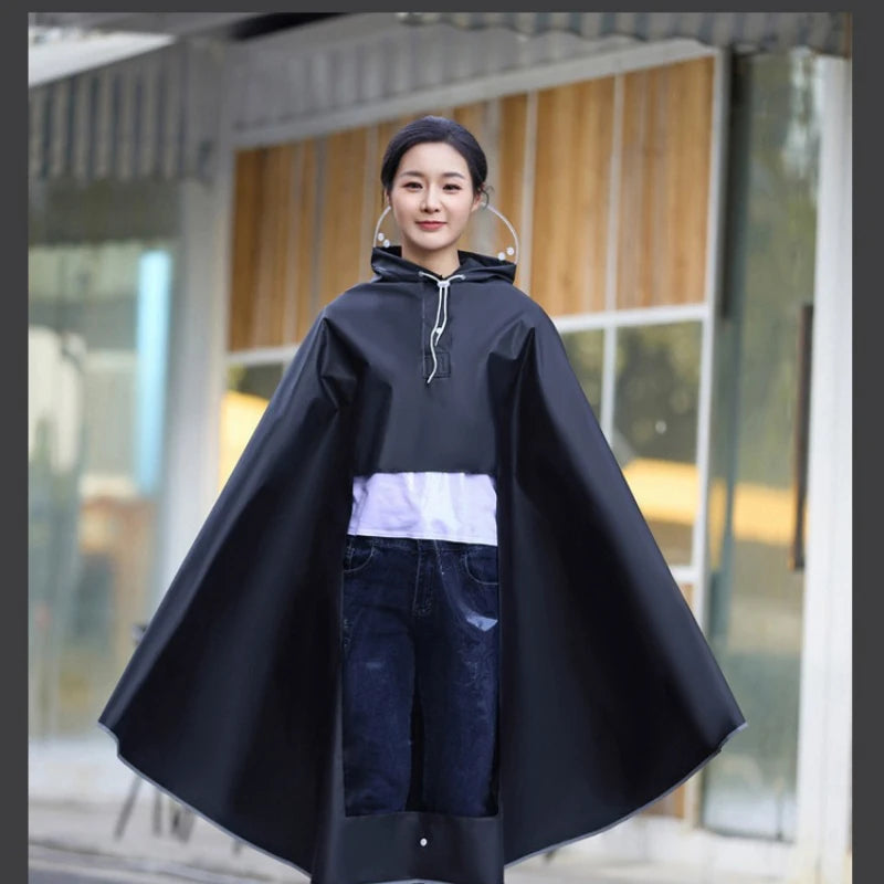 Men'S And Women'S Single Long Full Body Raincoat For Rainstorm Prevention Bicycle Electric Battery Car Raincoat