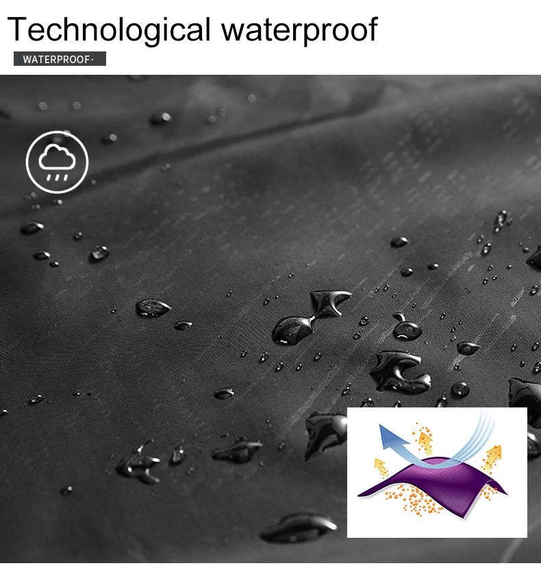 JNLN Hiking Jacket Men Women Waterproof Sun Protective Windbreaker Camping Climbing Outdoor Rain Coat Unisex Portable Clothes