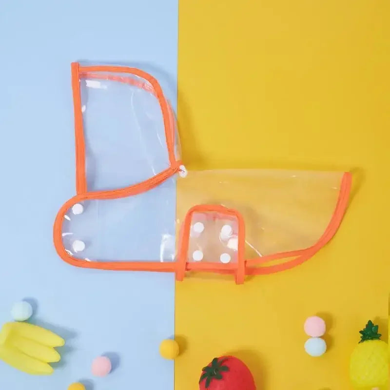 Pet Dog Puppy Transparent Rainwear Raincoat Pet Hooded Waterproof Jacket Clothes Soft PVC Small Dogs Raincoat Puppy Rain Poncho