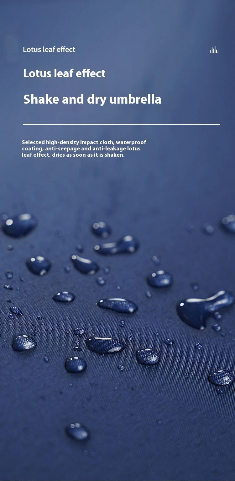 Anti-wind Rain Umbrella 2in1 Automatic Umbrella LED Flashlight Dual-use NightLight Sun Protection 10 bone Folding Umbrella