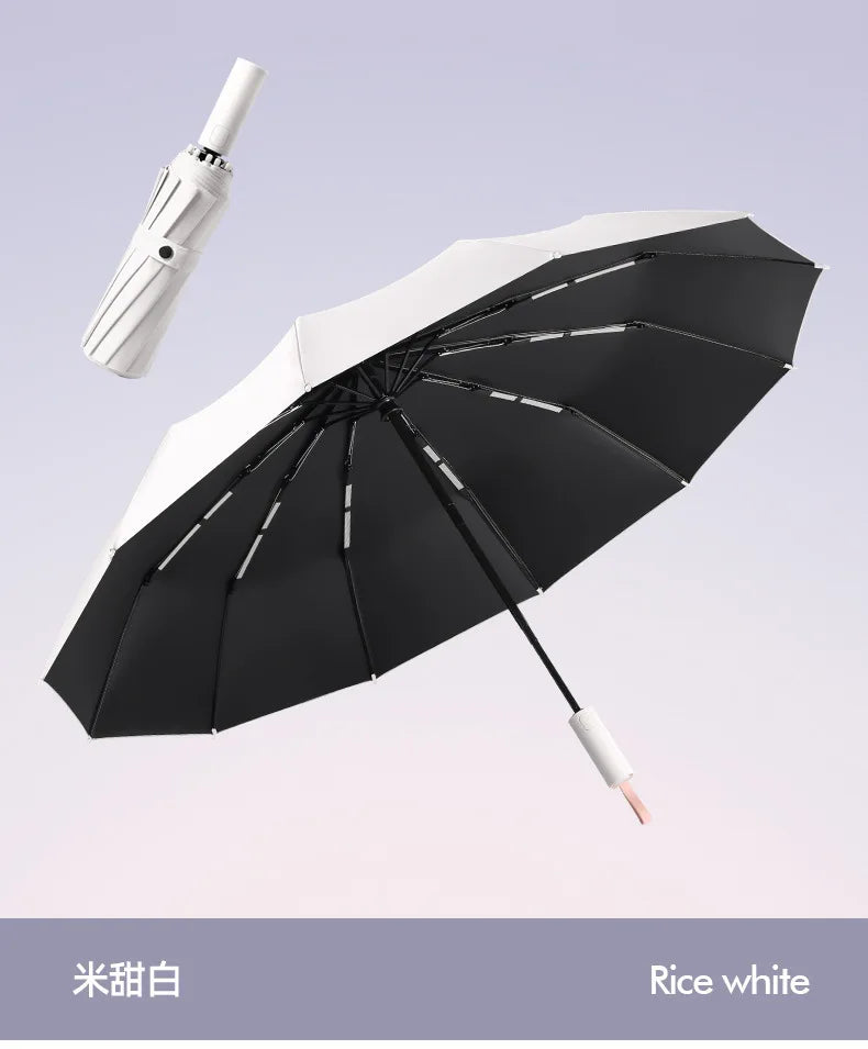 Super Strong Windproof Automatic Umbrella for Men and Women, 72 Bone, Large Rainproof, Sun UV Protection, Folding Rain Umbrellas