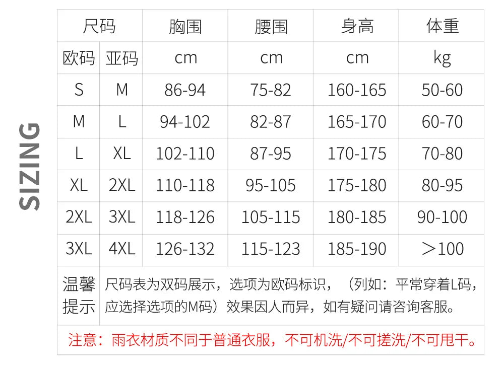 WOSAWE Motorcycle Raincoat Suit Moto Rider Split Waterproof Jacket Rain Pants E-bike Hiking Fishing Camping Foldable Rainwear