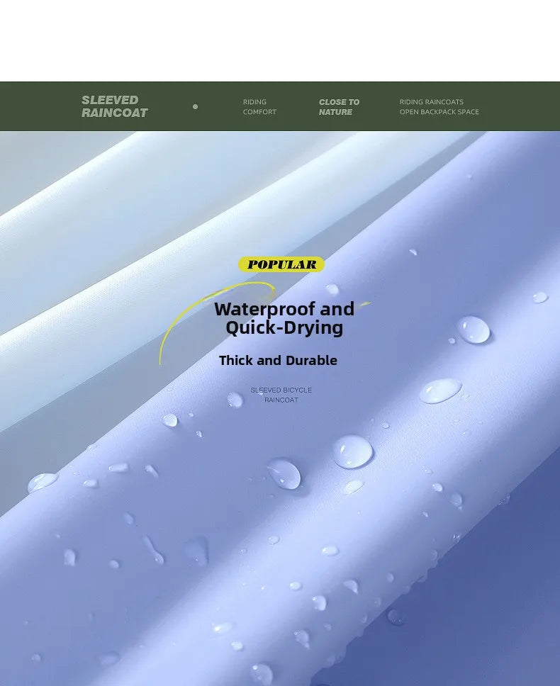 Youthful Bicycle Raincoat for School Riding Mountain Bike Road Outdoor Cycling ex High School Students Special Use