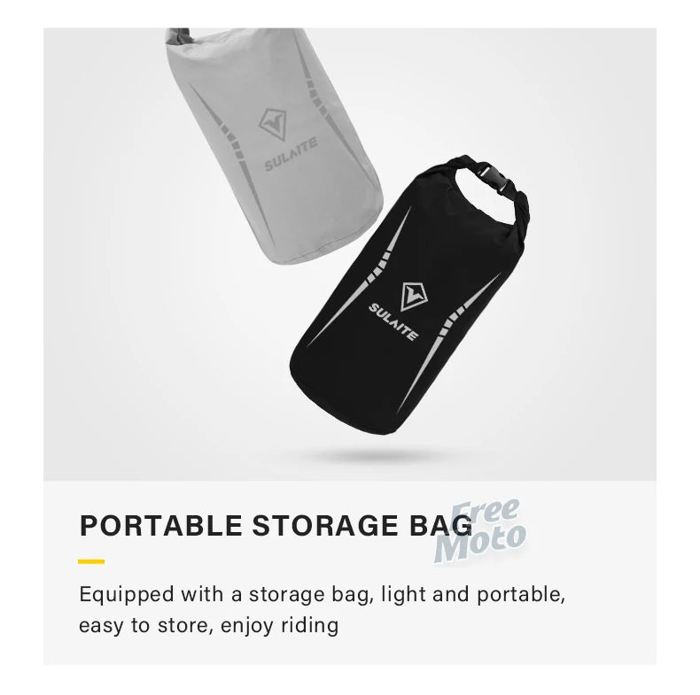 SULAITE Motorcycle Raincoat Suits Men Waterproof Rain Gear Rain Jacket Reflective Work Rain Coats Lightweight Hiking Rainsuit