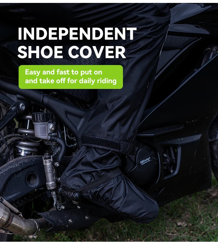 Star Field Knight Motorcycle Riding Raincoat Set Raincoat Rainpants Split Men And Women's Thin Reflective Waterproof Clothing