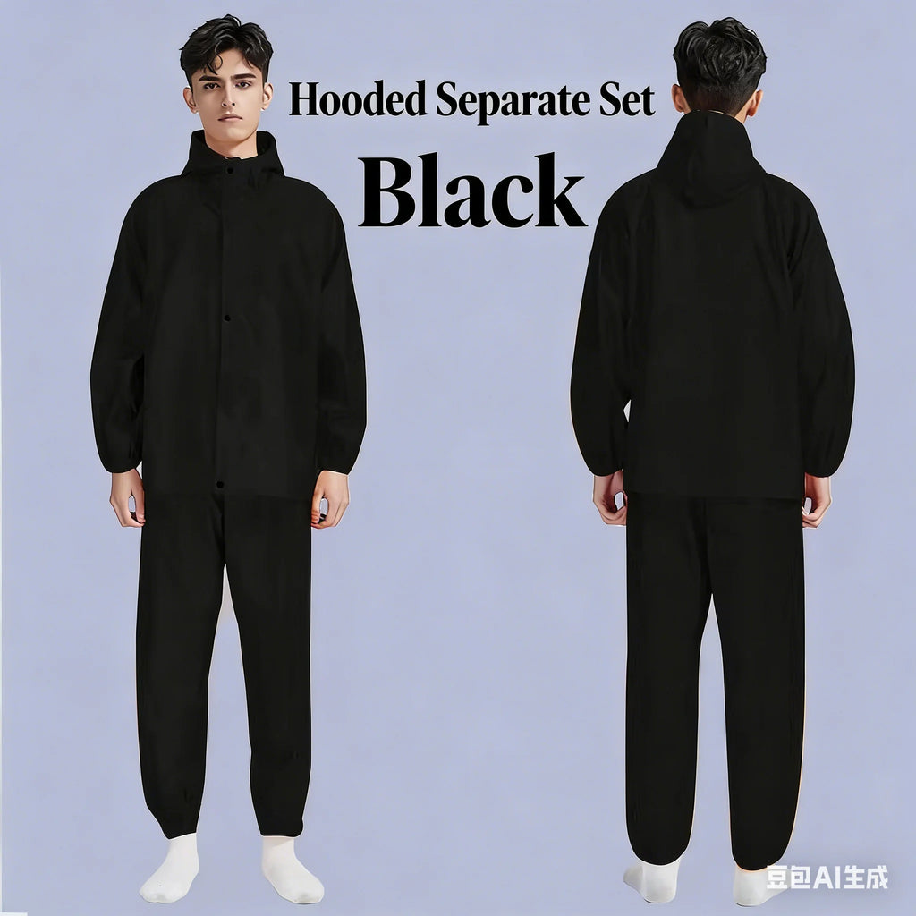 Waterproof Raincoat /Conjoined Men Raincoat/overalls Men and Women Fission Rain Suit Rain Coat Hooded Womens Raincoat