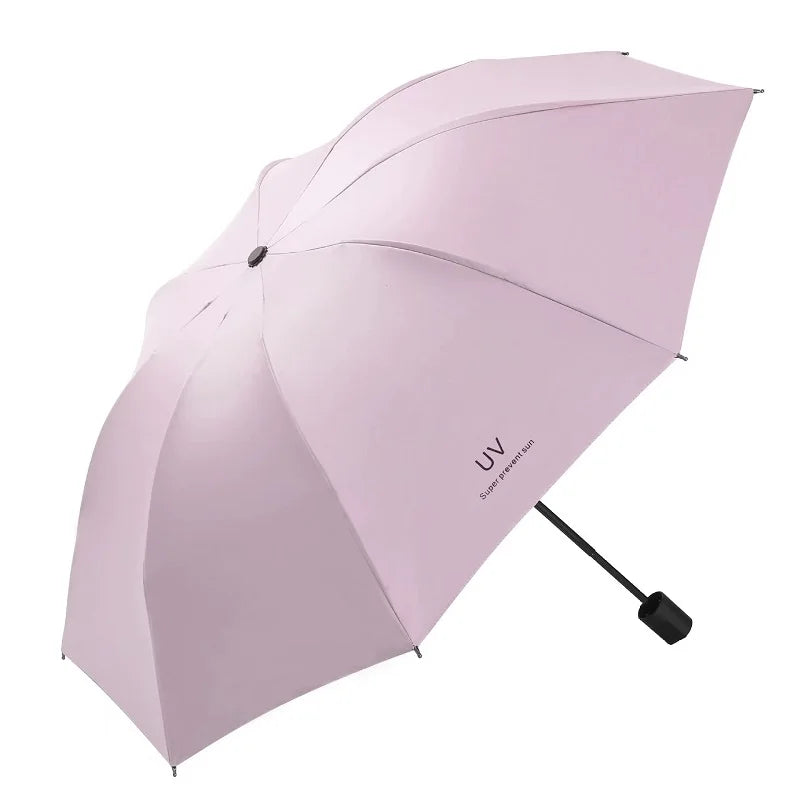 Umbrellas Sun umbrellas Cartoon rain and sunny manually folded student portable umbrellas Sunshade accessories Outdoor equipment
