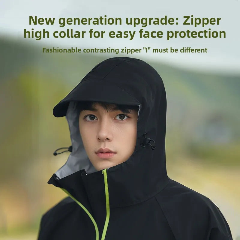 Youthful Bicycle Raincoat for School Riding Mountain Bike Road Outdoor Cycling ex High School Students Special Use