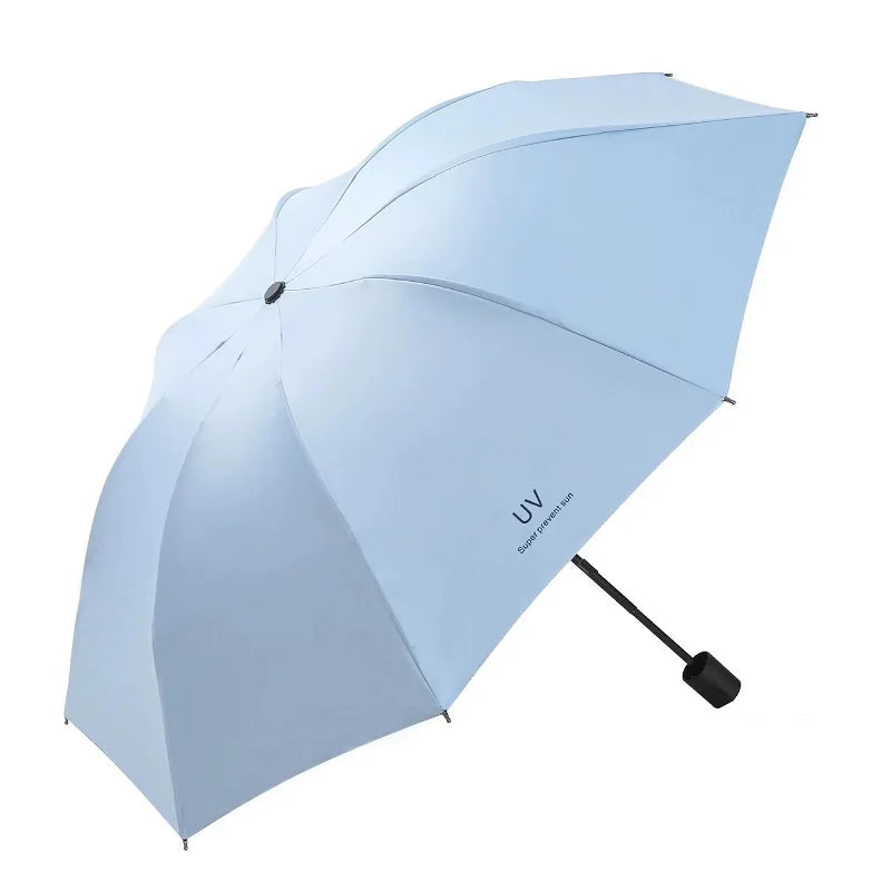 Umbrellas Sun umbrellas Cartoon rain and sunny manually folded student portable umbrellas Sunshade accessories Outdoor equipment
