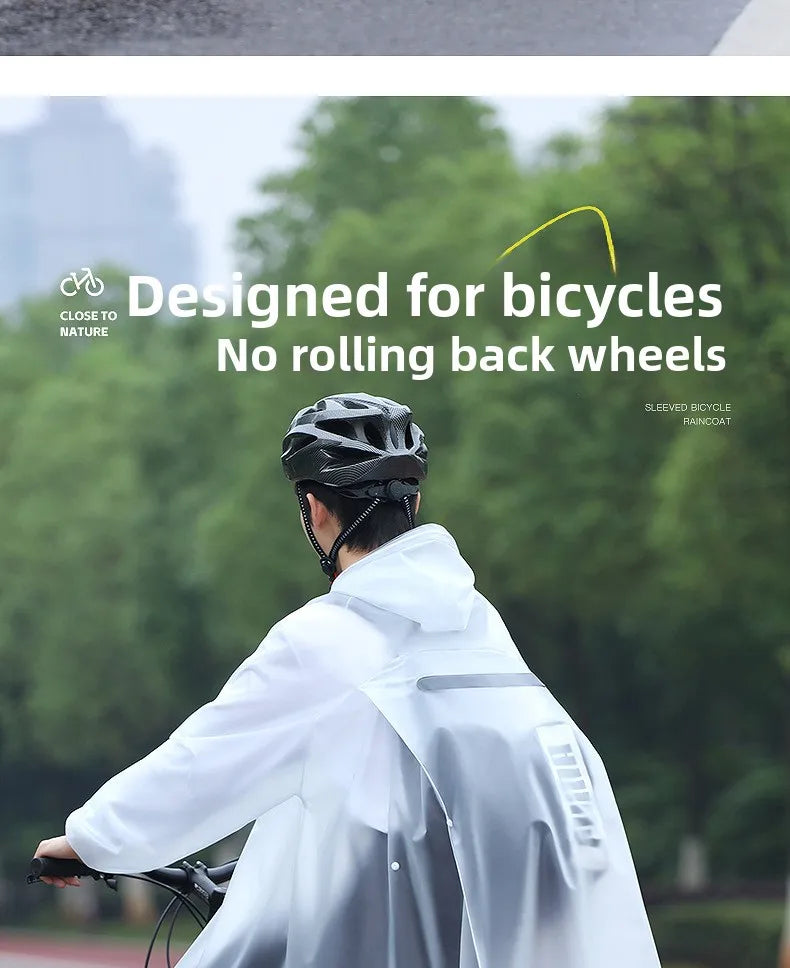 Youthful Bicycle Raincoat for School Riding Mountain Bike Road Outdoor Cycling ex High School Students Special Use