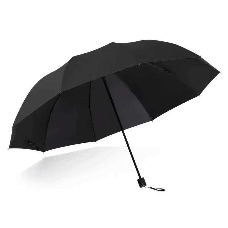 130cm Extra-large Folding Umbrella Heavy-duty Reinforced Portable Travel Windproof Rain Umbrella For Travel Family Use New