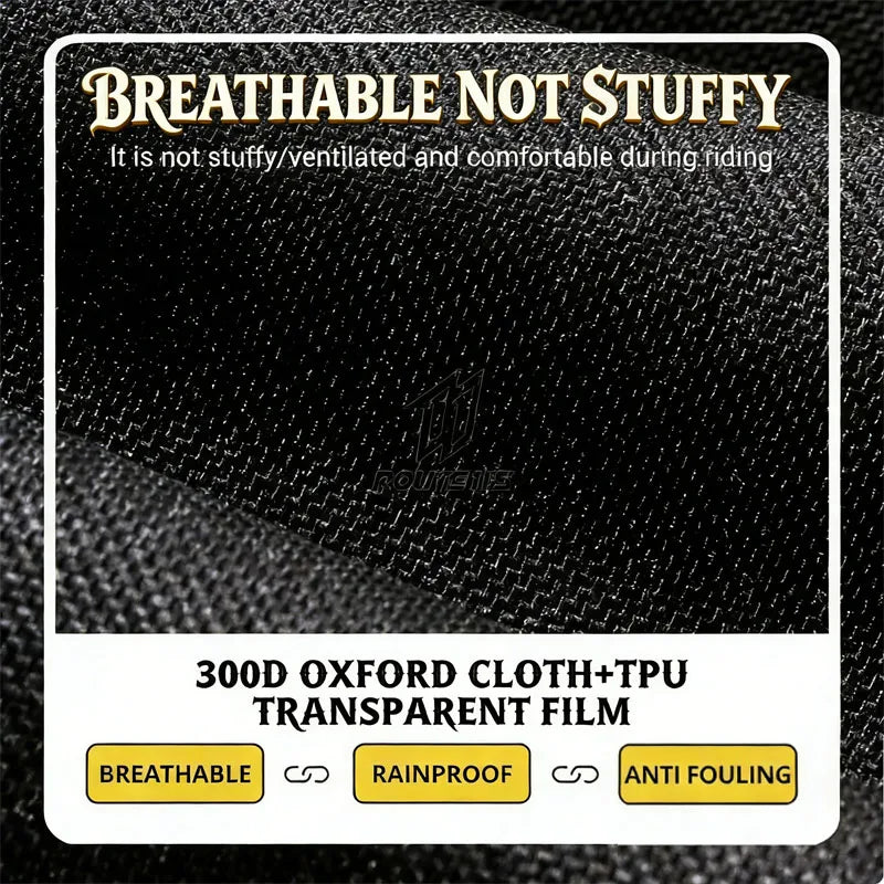 Waterproof Motorcycle Rain Suit-Full Body Raincoat & Rain Pants Set with Reflective Strips Fit for Men Women All-Weather Cycling