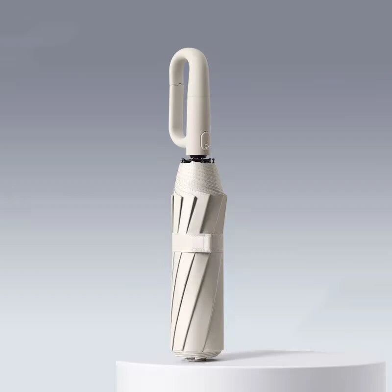 20 Bones Windproof Strong 106CM Reinforced Automatic Folding Umbrella for Men, Large Buckle Handle Wind and Water Resistant