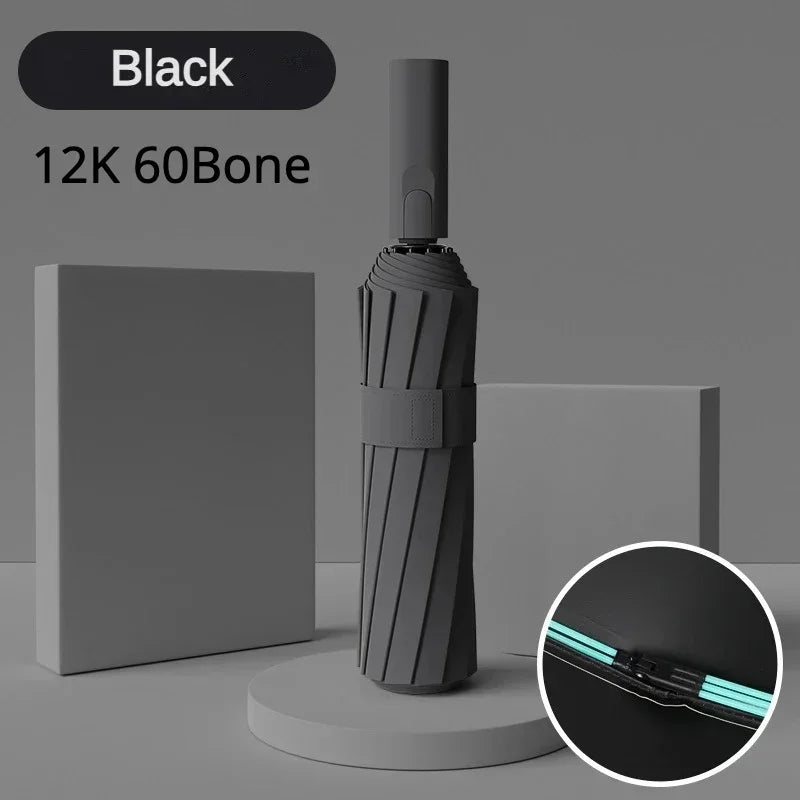 Super Strong Windproof Automatic Umbrella for Men and Women, 72 Bone, Large Rainproof, Sun UV Protection, Folding Rain Umbrellas