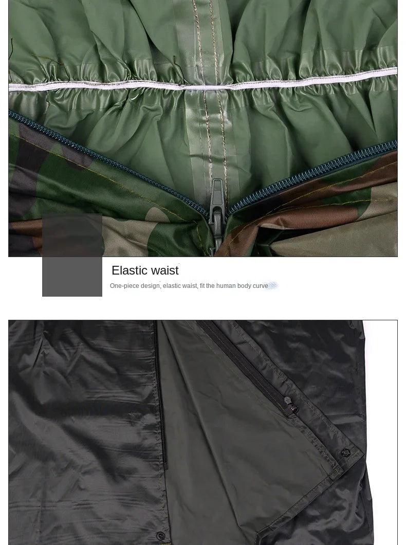 Waterproof Raincoat /Conjoined Men Raincoat/overalls Men and Women Fission Rain Suit Rain Coat Hooded Womens Raincoat