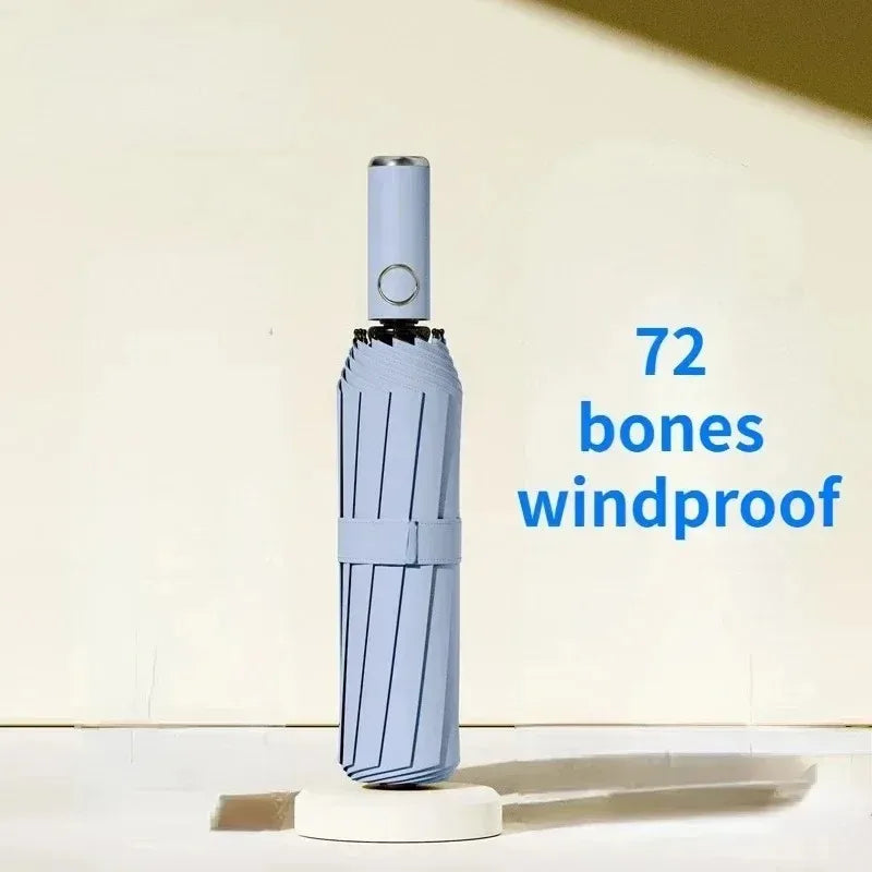 72 Bone Super Strong Windproof Automatic Folding Men Umbrella  Reinforced Large Rainproof Sun Protection Umbrellas Women
