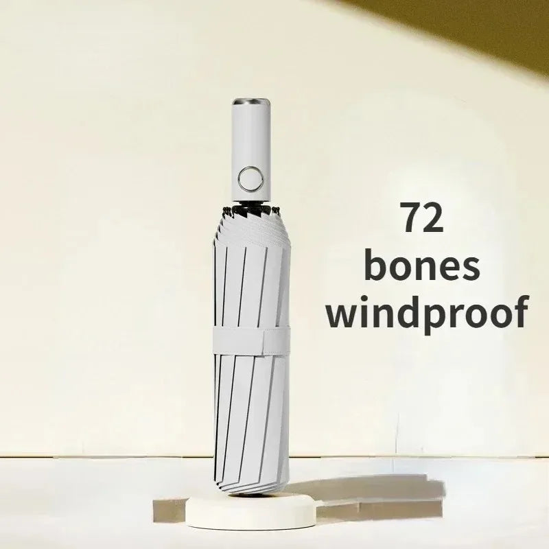 72 Bone Super Strong Windproof Automatic Folding Men Umbrella  Reinforced Large Rainproof Sun Protection Umbrellas Women