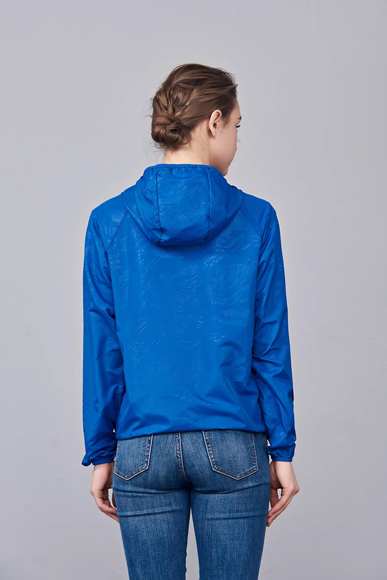 JNLN Unisex Waterproof Outdoor Sport Jacket Men Women Hiking Camping Trekking Quick Dry Windbreaker Sun-Protective Rain Coat