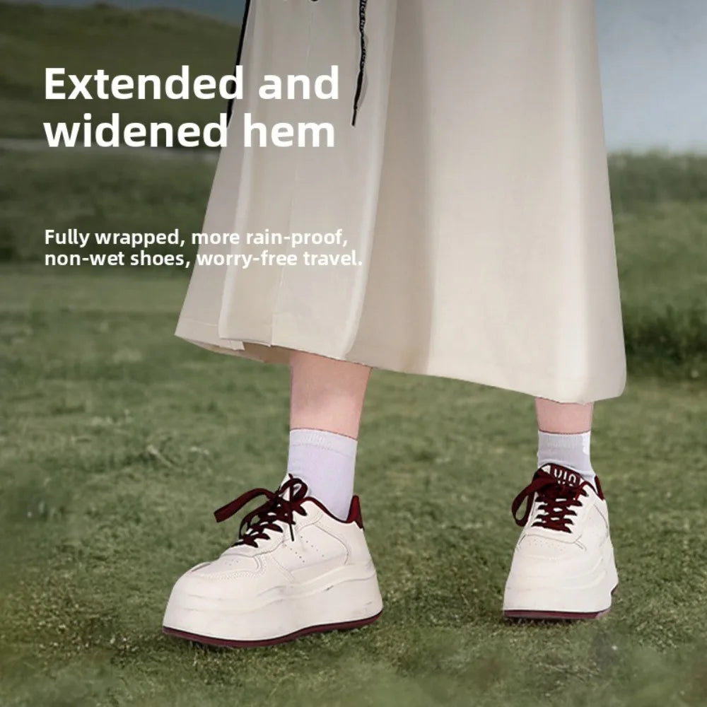 Fashionable Raincoat Long Full Body Rainstorm Proof Female AdultOuter Wear Waist Retractable One-man Electric Car Poncho Outdoor