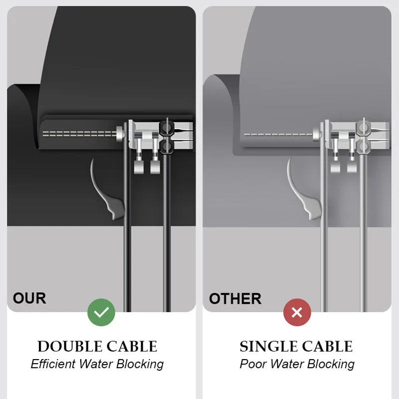 Large Windproof Umbrella with Curved Umrbella Wooden Handle 10K 30Bones Business Automaitc Folding Umbrella for Men Women Travel