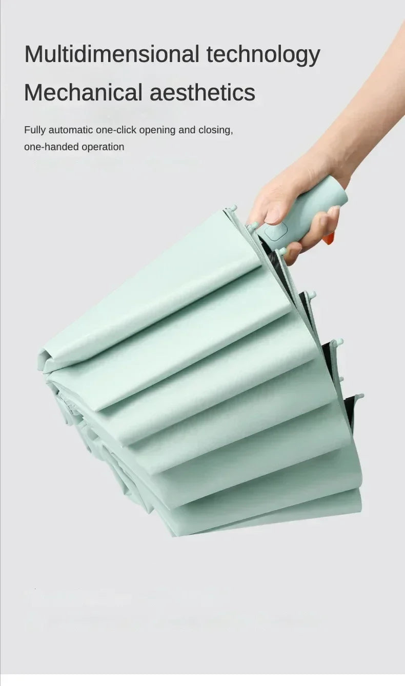 72 Bone Super Strong Windproof Automatic Folding Men Umbrella  Reinforced Large Rainproof Sun Protection Umbrellas Women