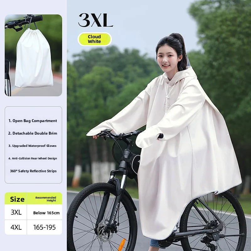 Youthful Bicycle Raincoat for School Riding Mountain Bike Road Outdoor Cycling ex High School Students Special Use