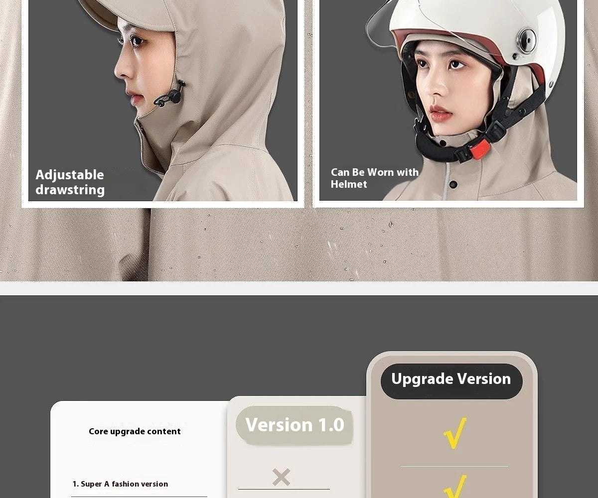 NPY New Thickened Adult Motorcycle Raincoat Electric Car Rain Coat For Men Women Durable Waterproof Riding Gear Special Raincoat