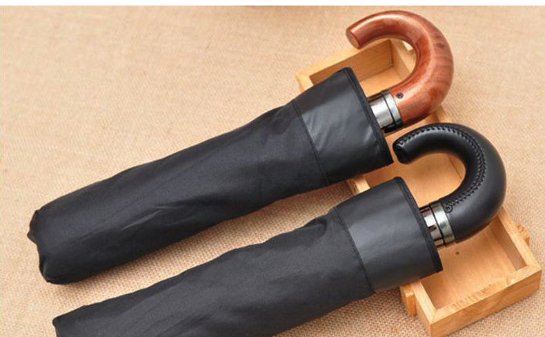 Genuine Parachase Folding Umbrella Brand Business Men Automatic Umbrella Rain Windproof Curved Handle Prasols for Adult