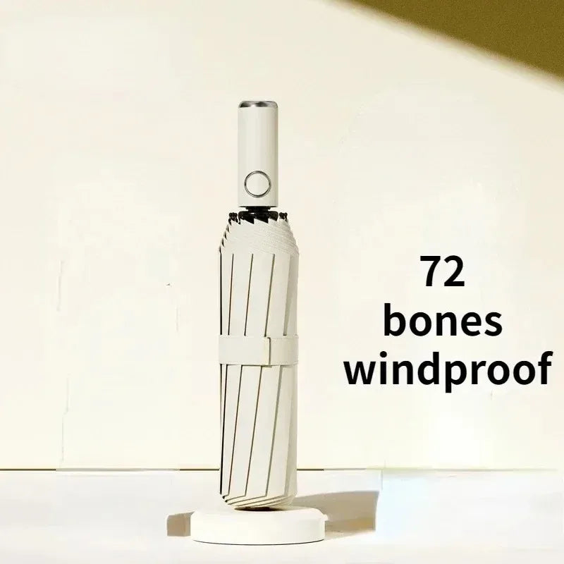 72 Bone Super Strong Windproof Automatic Folding Men Umbrella  Reinforced Large Rainproof Sun Protection Umbrellas Women