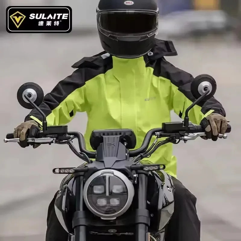 Split Waterproof Motorcycle Riding Rain Suit for Men & Women Outdoor Dirt biker Scooter/Bike Racing Jacket & Pants Set Raincoat
