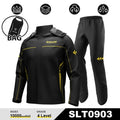Waterproof Motorcycle Rain Suit-Full Body Raincoat & Rain Pants Set with Reflective Strips Fit for Men Women All-Weather Cycling