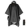 Outdoor 3 In 1 Military Raincoat Hooded Sleeve Waterproof Rain Poncho Motorcycle Rain Cover Camping Hiking Travel Rainwear Tent