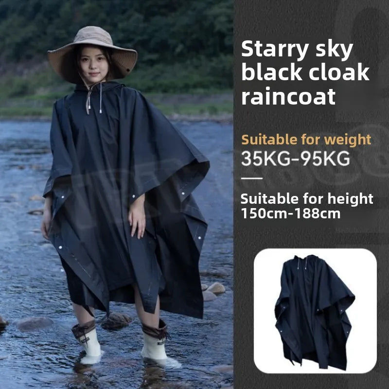 One-piece Hooded Waterproof Moto Riding Raincoat Rider Raincoat Men Women Split Type Outdoor Dustproof Lightweight Work Clothes