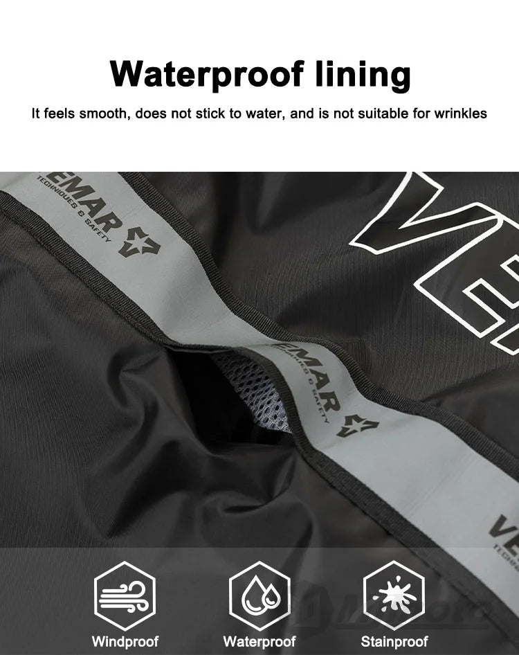 New Motorcycle Raincoat Suit Men Women Waterproof Motocross Raincoat Jacket Motorbike Raincoat Pants Reflective Bicycle Raincoat