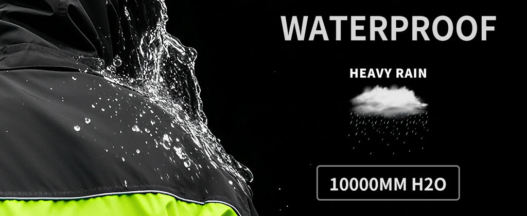 WOSAWE Motorcycle Raincoat Split Men Women Riding Rain CoatAnti-storm Locomotive Rain Cape Whole Body Waterproof Reflective