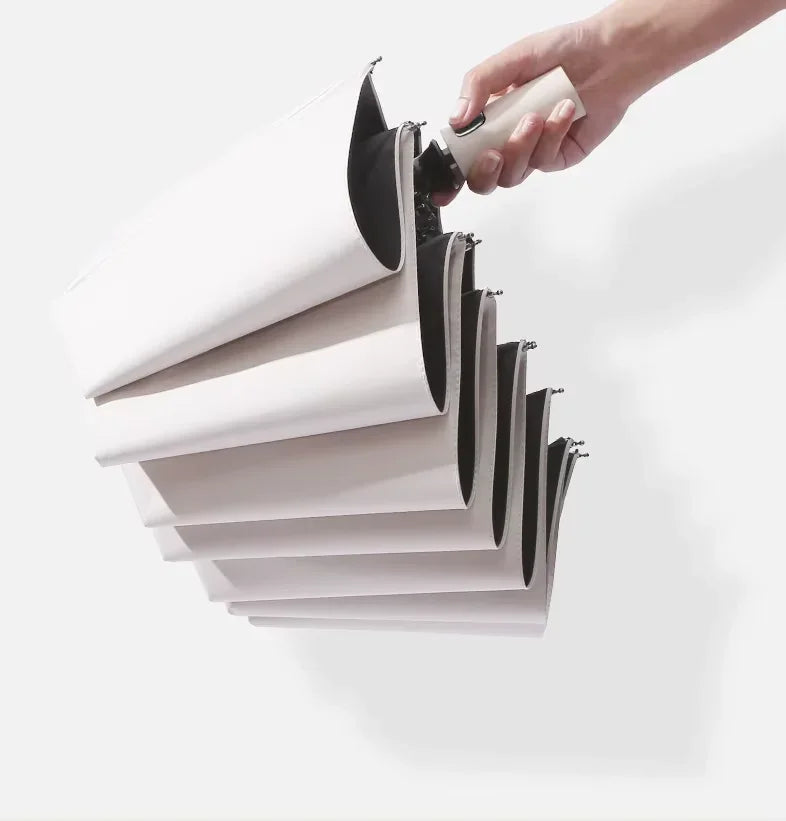 24 Bone Fully Automatic Double Bone Large Folding Umbrella SPF50+ UV Protection Rain Resistance And Strong Wind Resitance