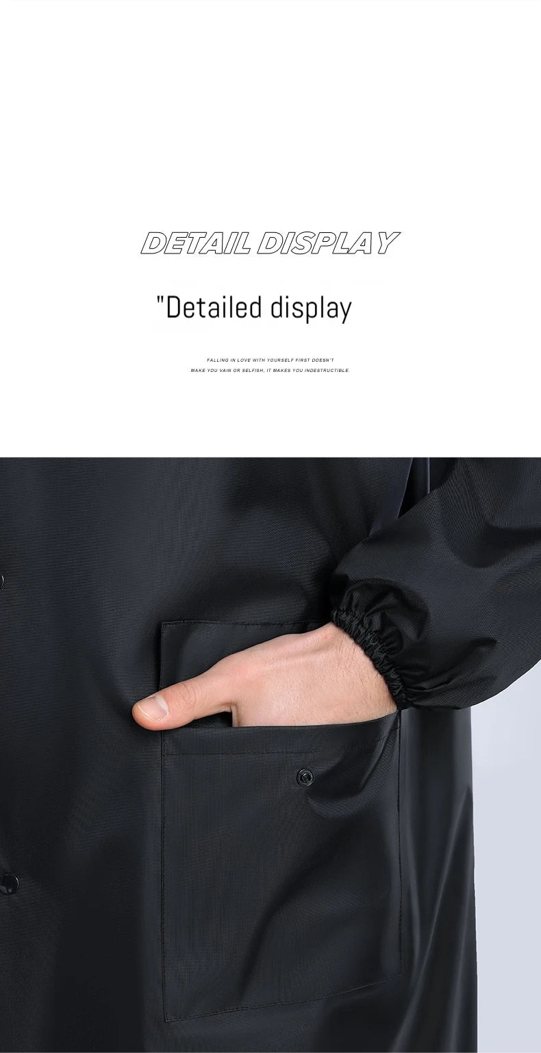 Long raincoat full body rainstorm proof outdoor men's single woman adult raincoat electric motorcycle poncho