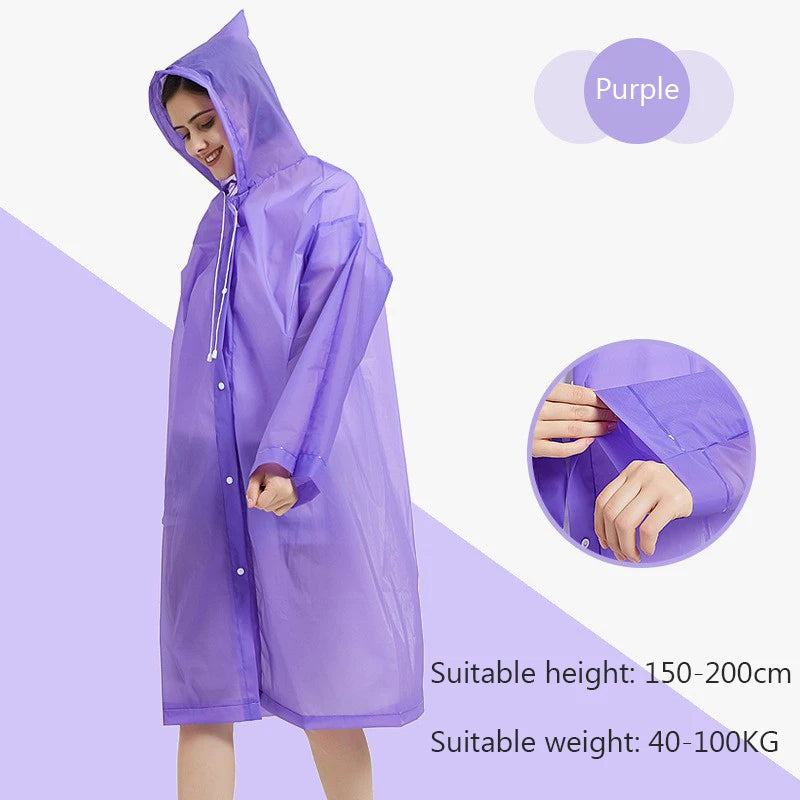 Adult Raincoat Non Disposable Thickened Outdoor Travel Climbing Waterproof Rain Gear Universal One Piece Raincoat