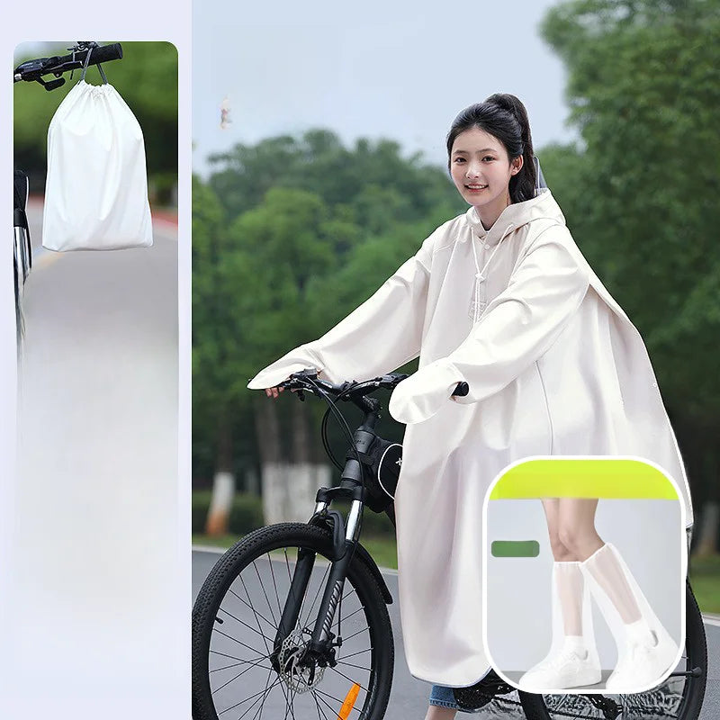 Youthful Bicycle Raincoat for School Riding Mountain Bike Road Outdoor Cycling ex High School Students Special Use