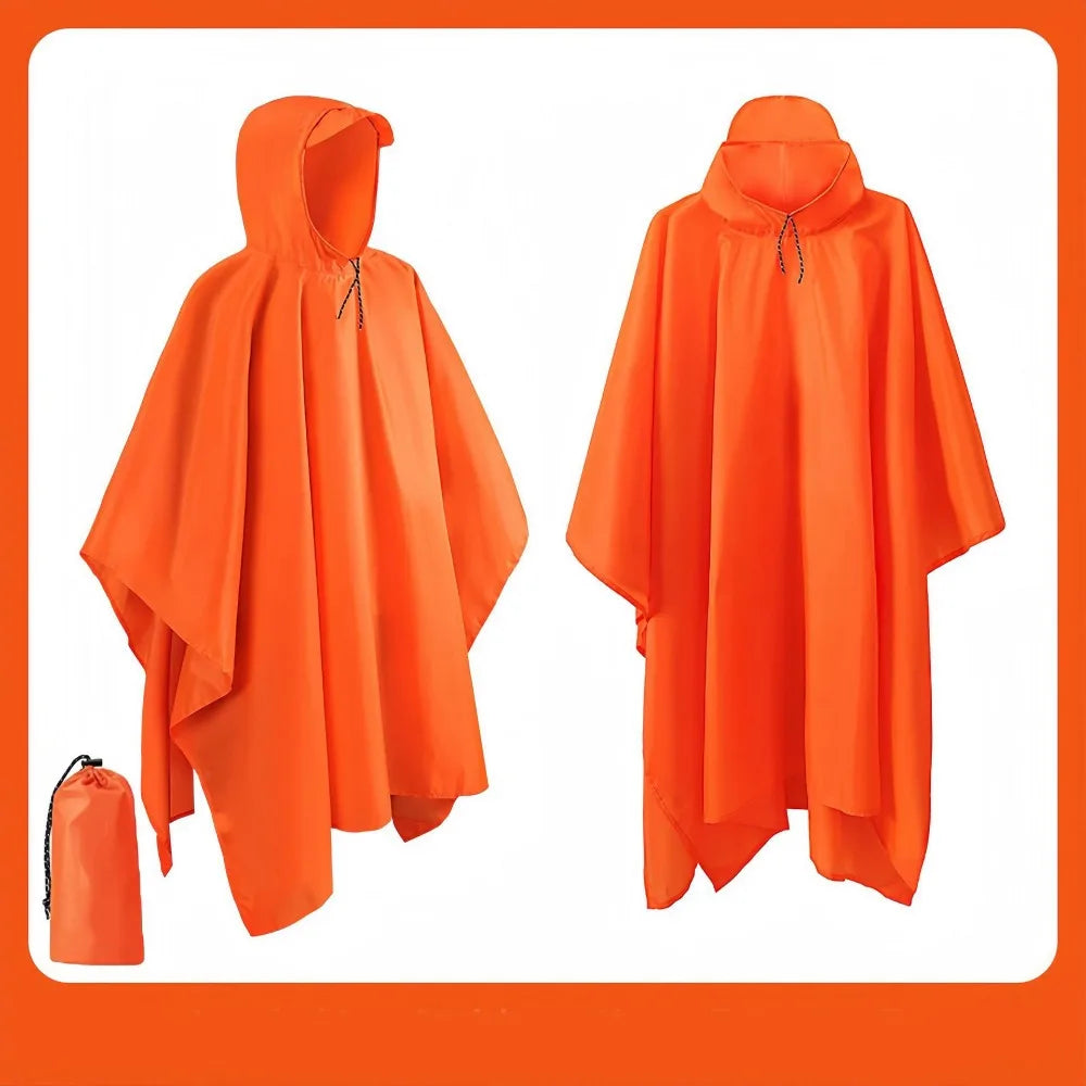 New 3 in 1 Outdoor Raincoat Waterproof Multifunction Rain Cover Lightweight Large Outdoor Rainwear Hiking Travel
