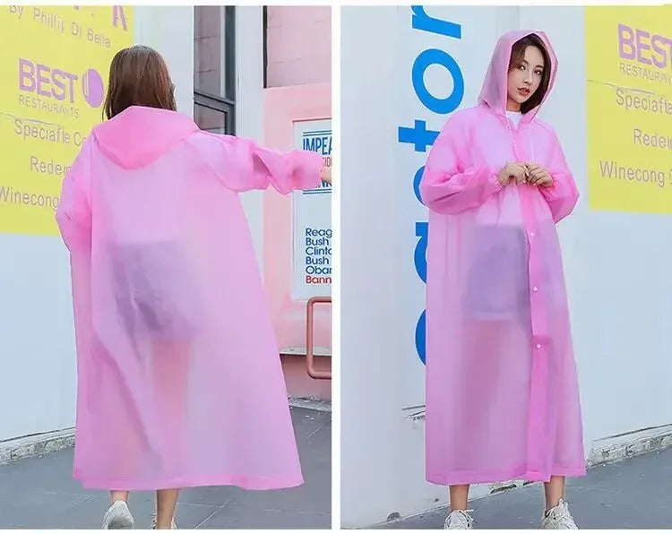 Adult Raincoat Non Disposable Thickened Outdoor Travel Climbing Waterproof Rain Gear Universal One Piece Raincoat