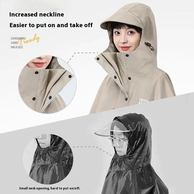 NPY New Thickened Adult Motorcycle Raincoat Electric Car Rain Coat For Men Women Durable Waterproof Riding Gear Special Raincoat