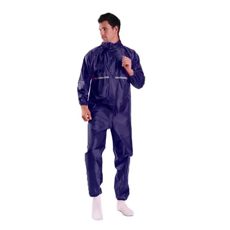 Dustproof One-Piece Overalls for Men, Hooded Raincoat, Waterproof, Anti-Static, Dust-Free, Protective Clothing