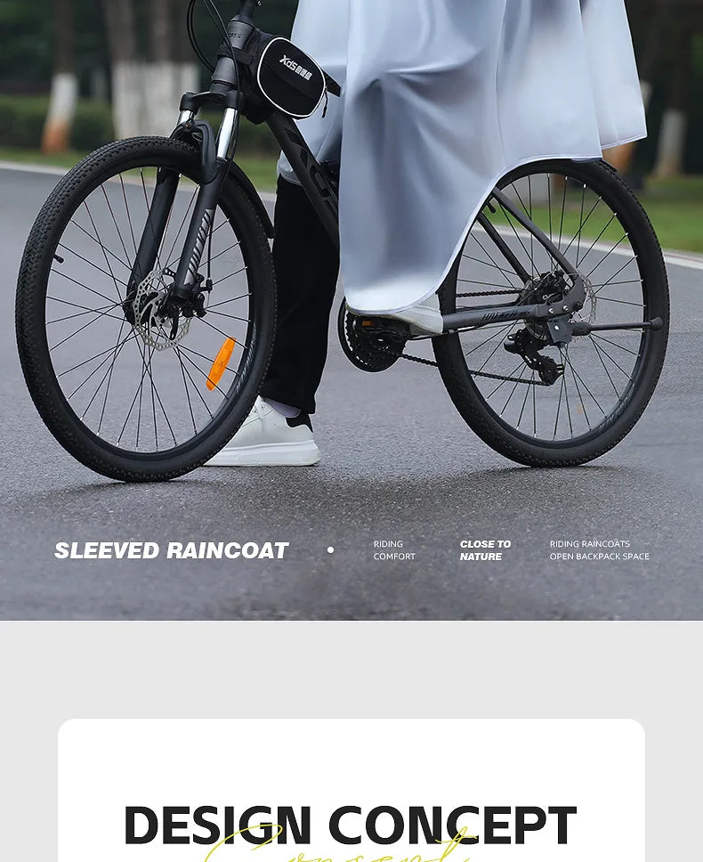 Youthful Bicycle Raincoat for School Riding Mountain Bike Road Outdoor Cycling ex High School Students Special Use